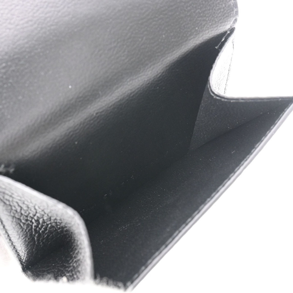Balenciaga Cash Calfskin Compact Black fold Wallet Tri - Picture 8 of 12